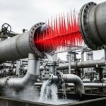 Surge relief valve protecting pipeline from pressure surge and water hammer