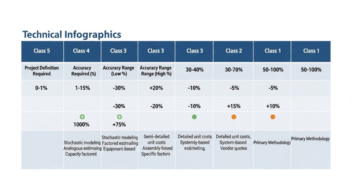 AACE Estimate Classification Maturity Matrix