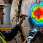 An engineer performing an API 579 fitness for service assessment on an industrial pressure vessel.