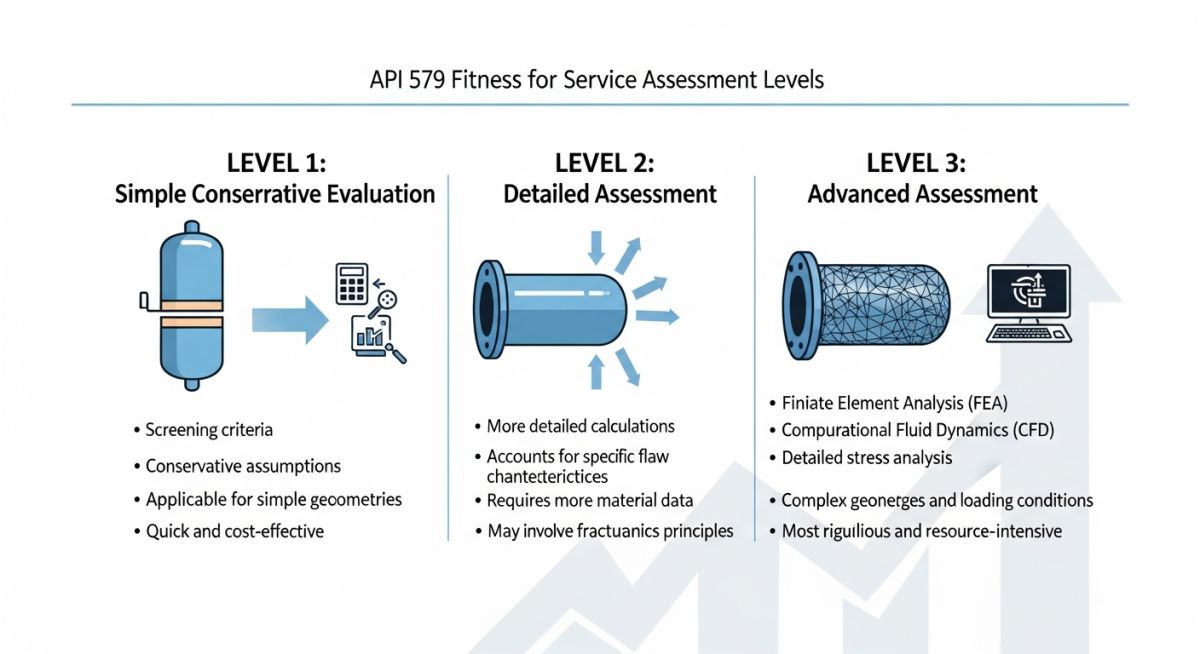 API 579 Three Levels of Assessment Diagram