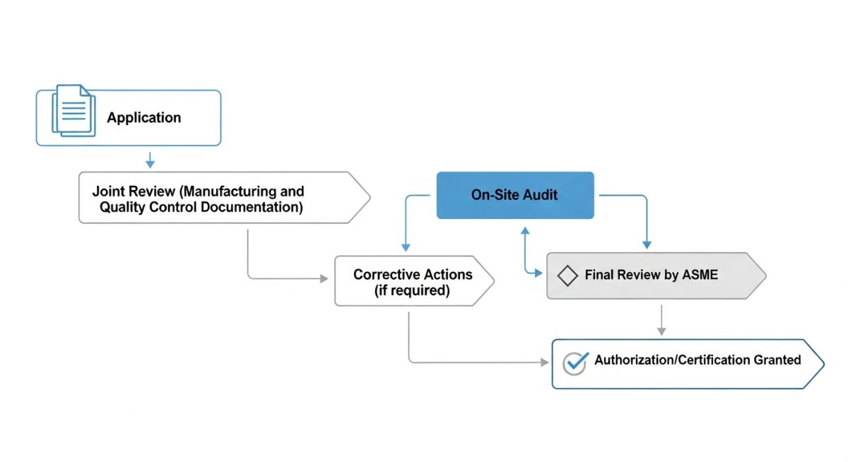 ASME Certification Procedure Flowchart