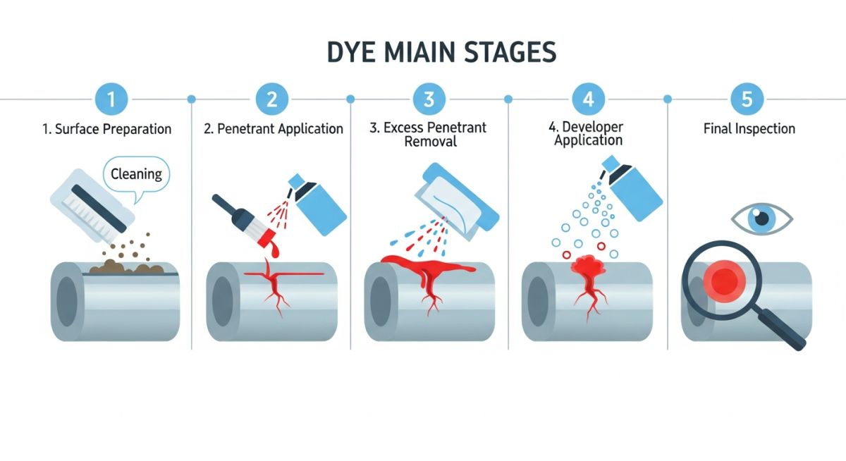 Step-by-Step Dye Penetration Testing Procedure