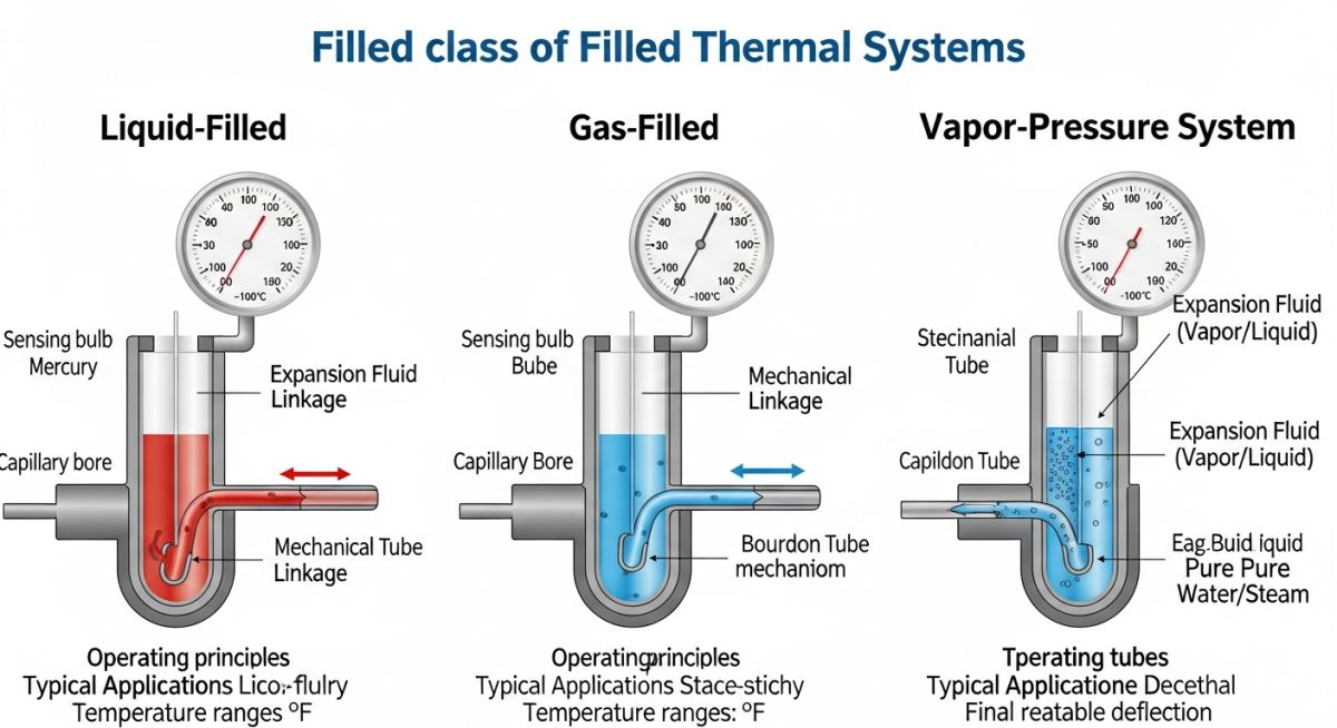 Schematic of a filled thermal system