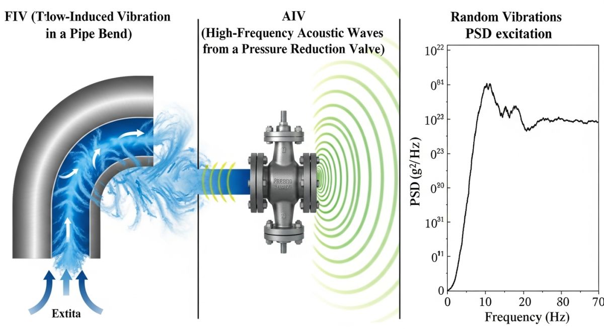 FIV vs AIV vs Random Vibrations Comparison Diagram