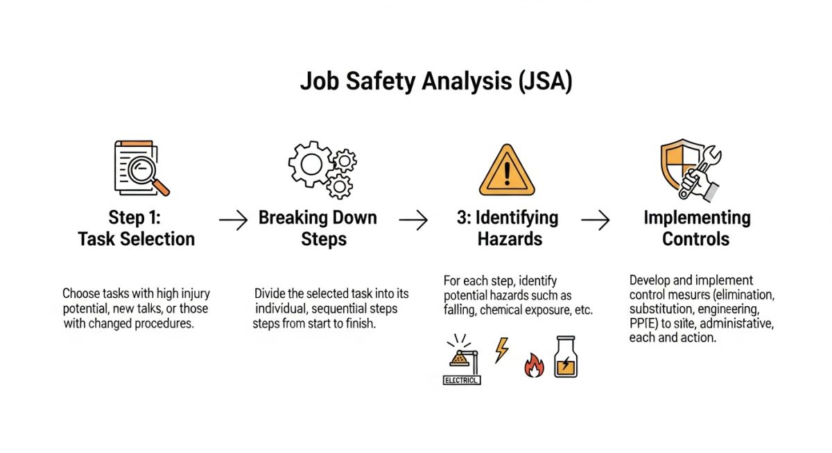Job Safety Analysis Procedure Infographic