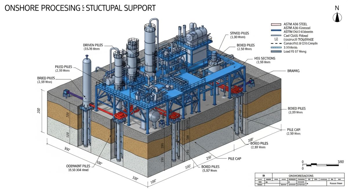 Technical blueprint of oil and gas structural engineering design