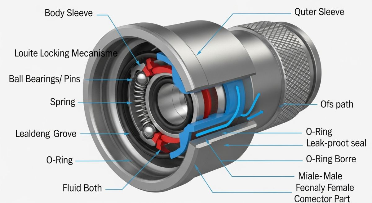 Quick Disconnect Hose Connector Diagram