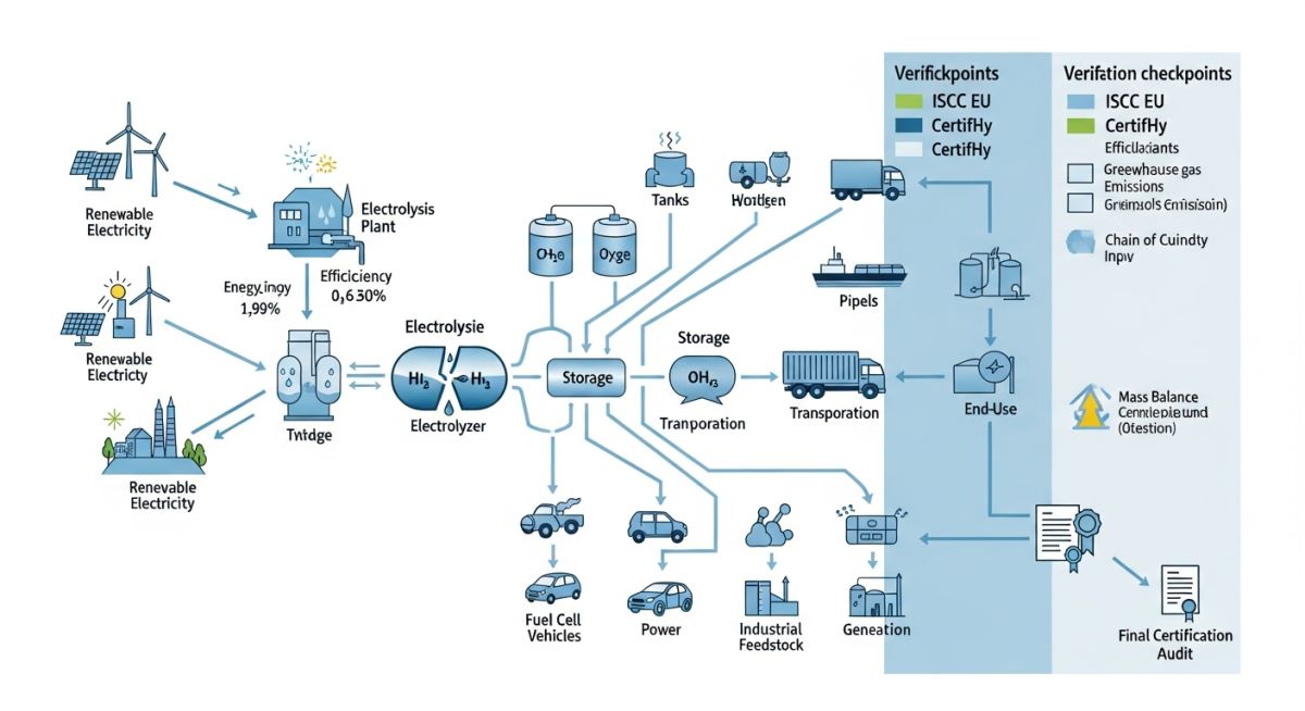 Technical Workflow for RFNBO Certification Compliance