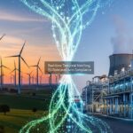 Conceptual visualization of temporal correlation between wind energy generation and green hydrogen electrolysis for EU regulatory compliance.