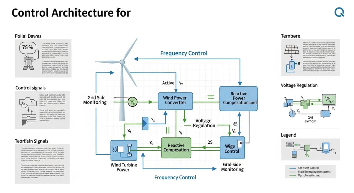 Wind power grid control architecture