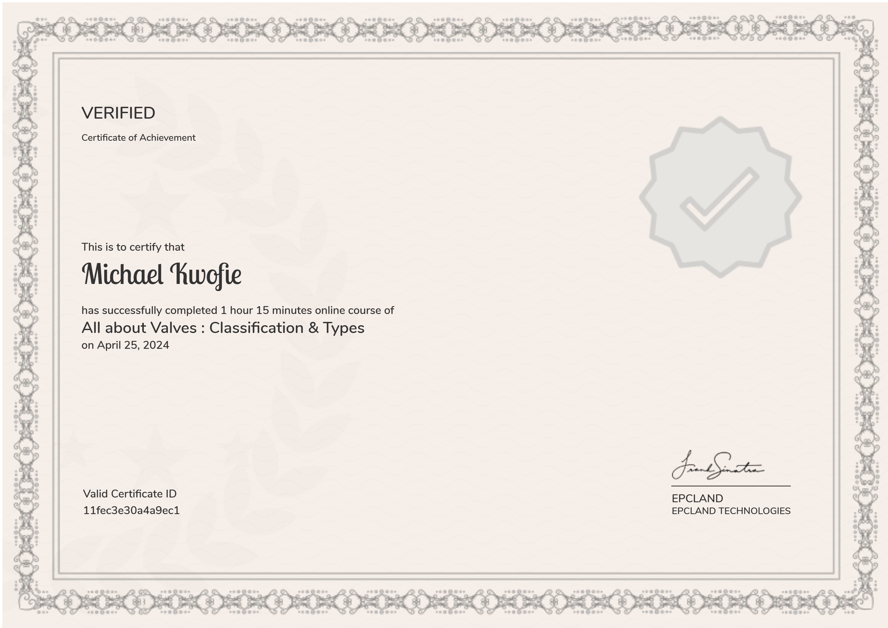 All about Valves : Classification & Types