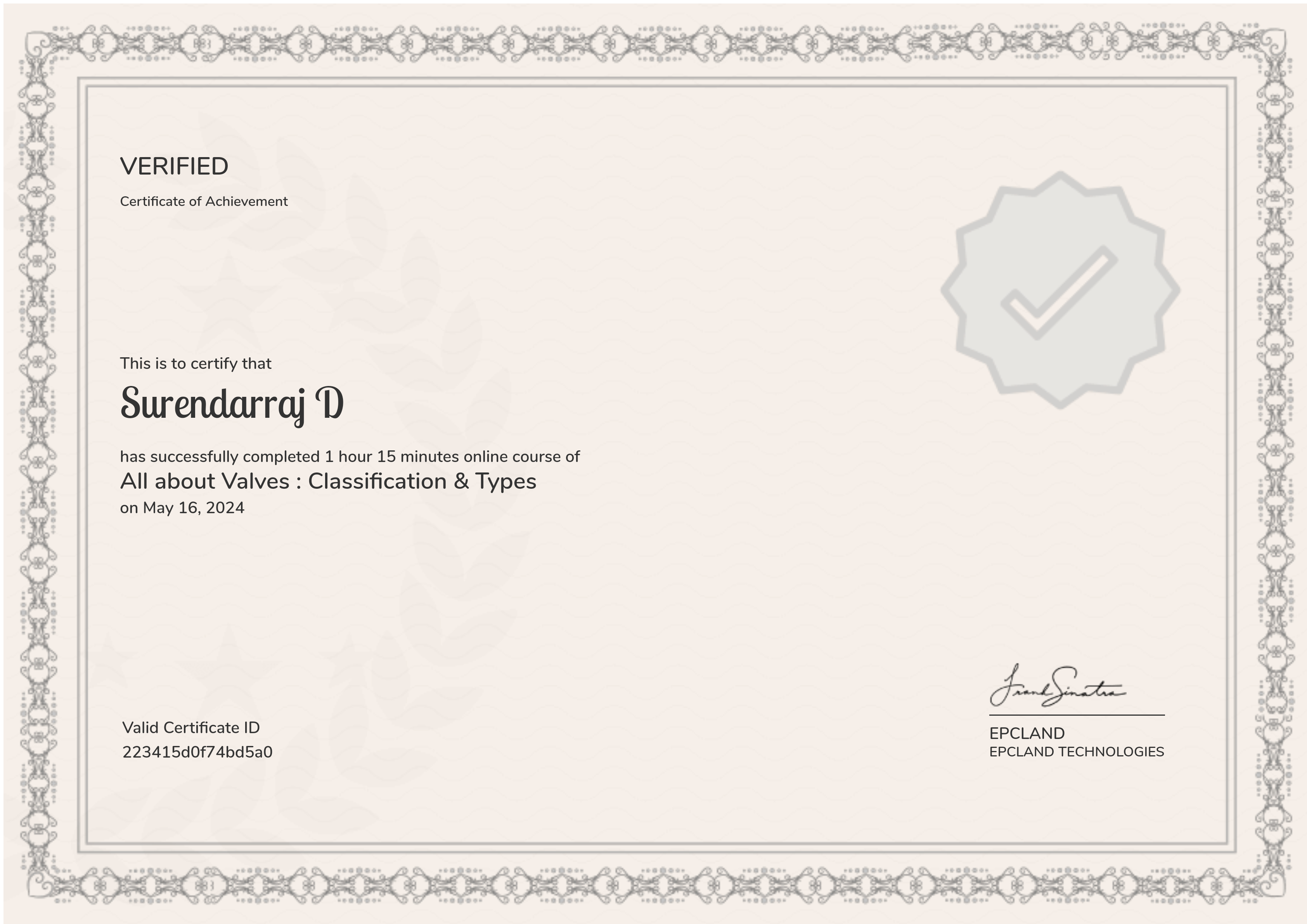 All about Valves : Classification & Types